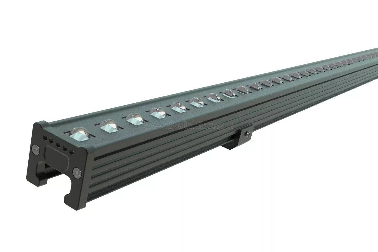 12W 15W Small LED Linear Wall Washer Strip Light Outdoor Support DMX512 IP65