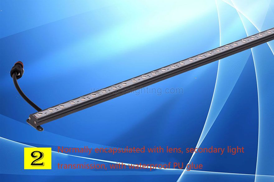 12W mini LED Linear Wall Washer Strip Light Outdoor Architecture Advertising Lighting IP65